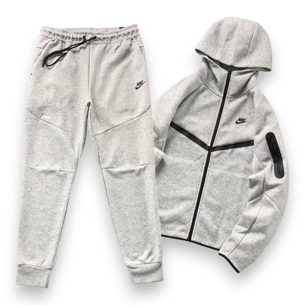 NIKE TECH FULL ZIP SET 'Gray/Black'