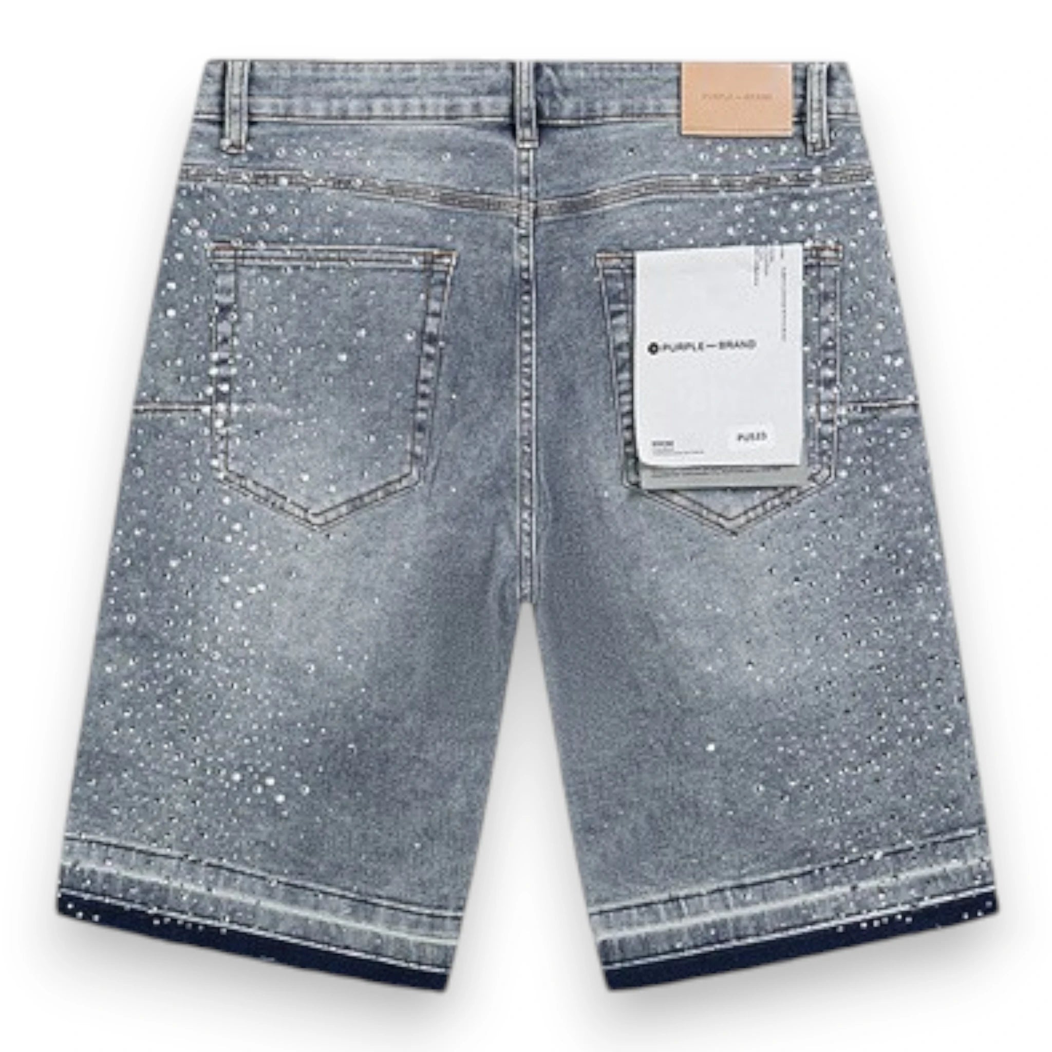 PURPLE DENIM SHORTS