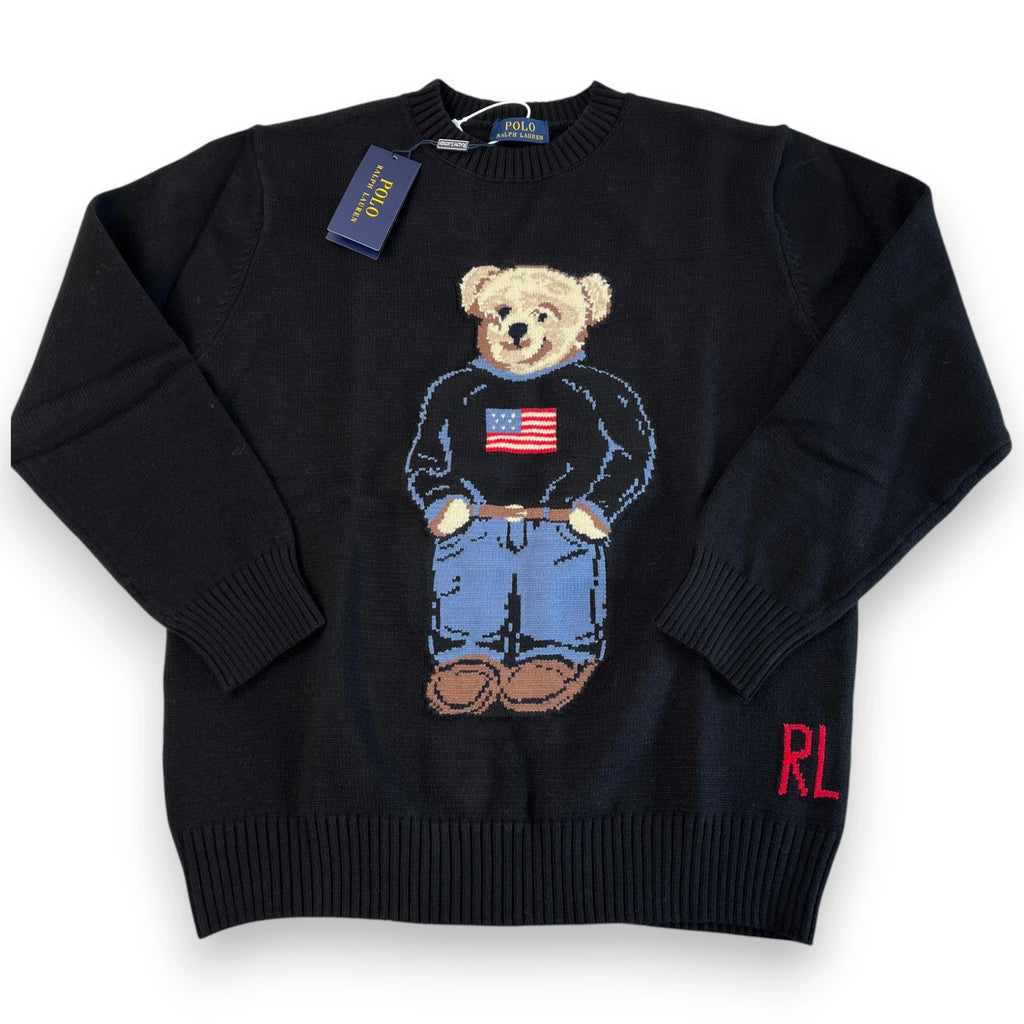 POLO RALPH LAUREN FLAG BEAR KNIT JUMPER
