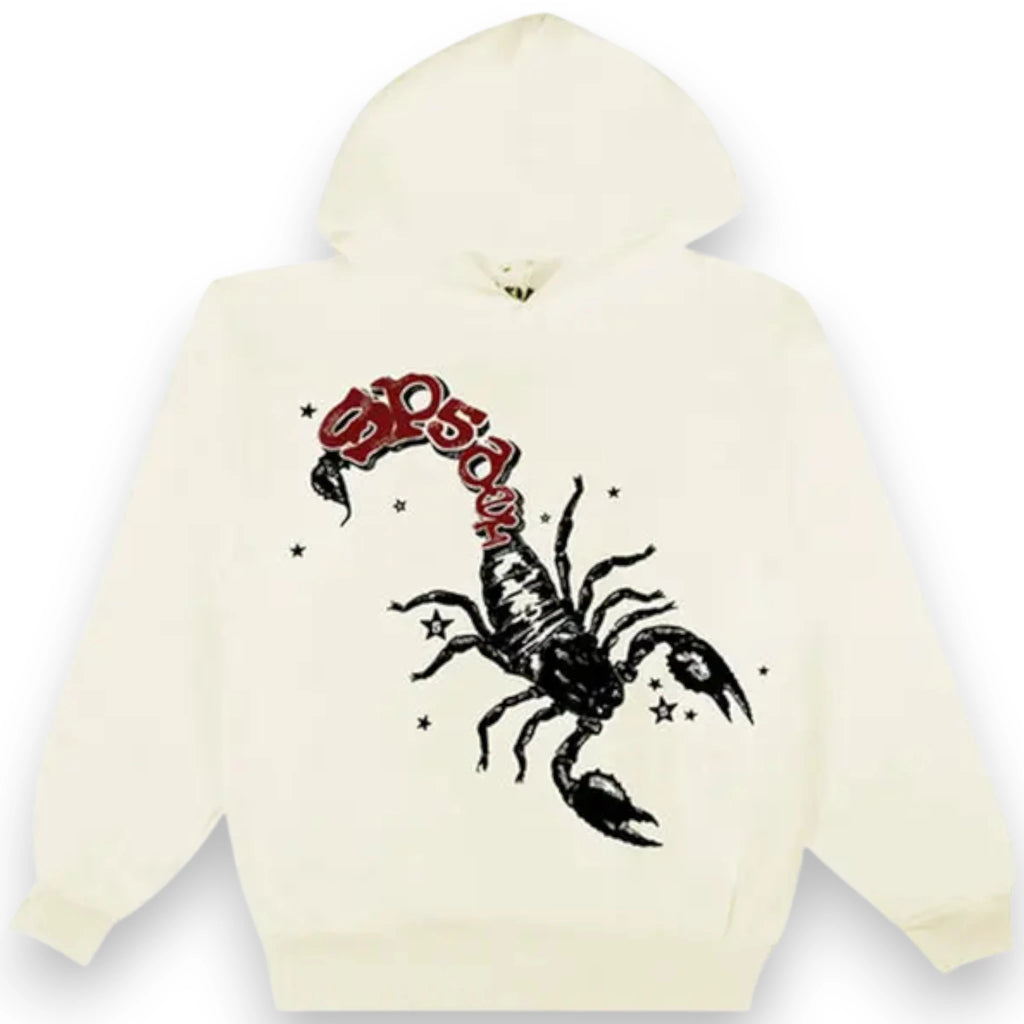 SP5DER x MARIAH THE SCIENTIST SCORPION HOODIE 'Cream'