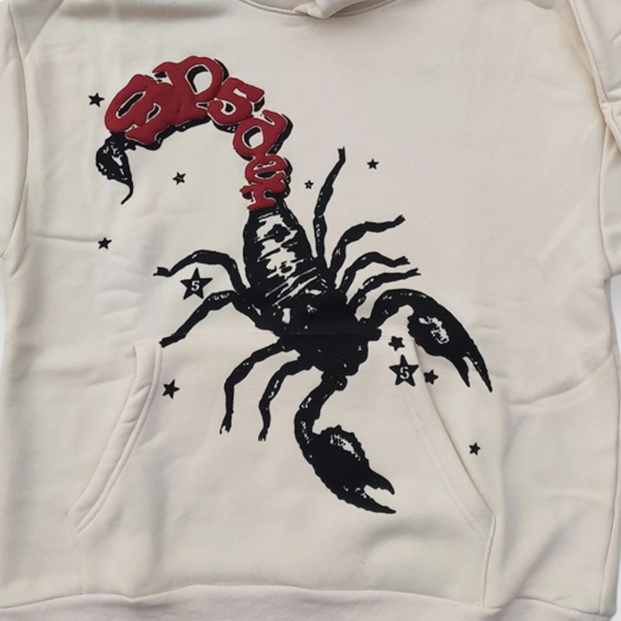 SP5DER x MARIAH THE SCIENTIST SCORPION HOODIE 'Cream'