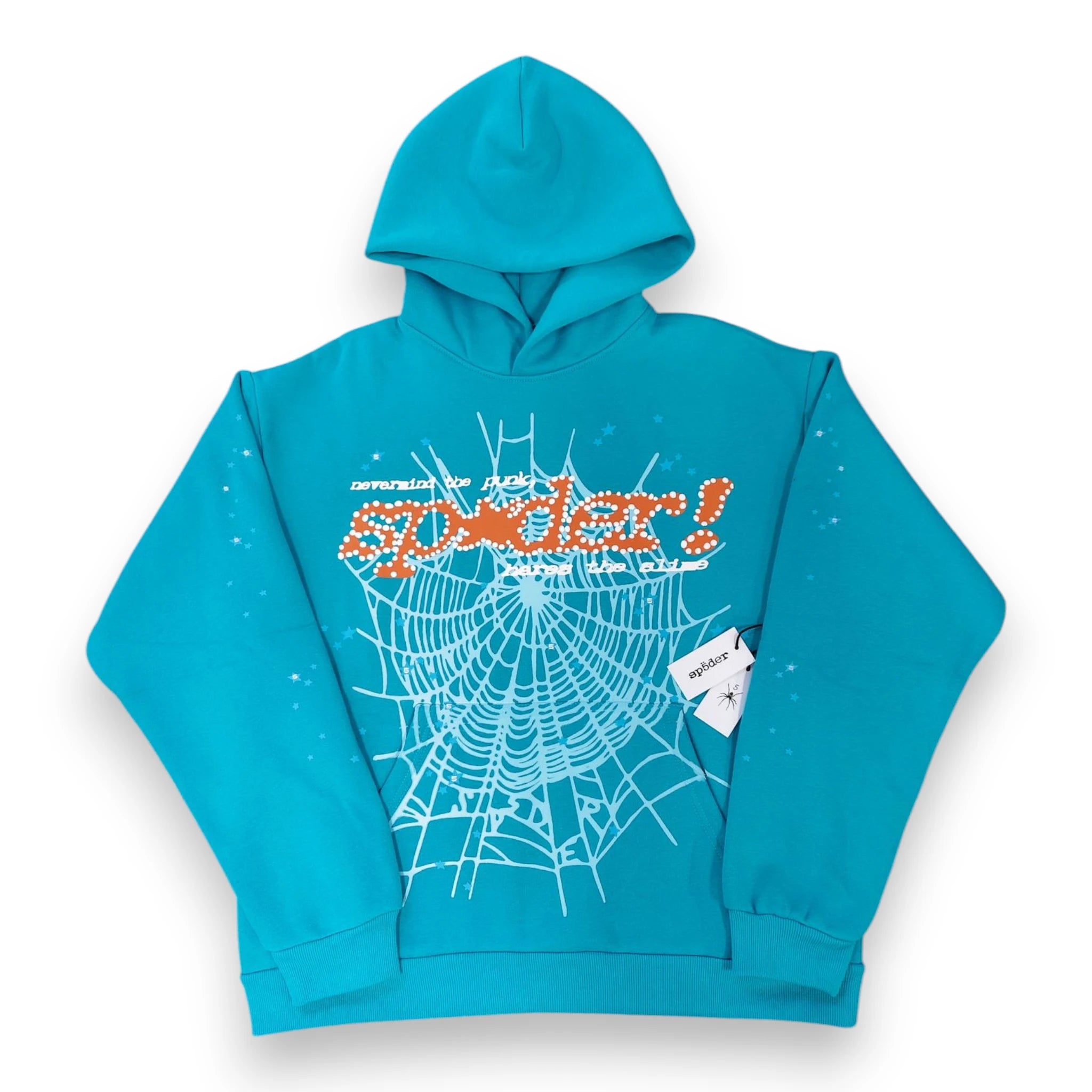 SP5DER PUNK V2 HOODIE 'Cyan'