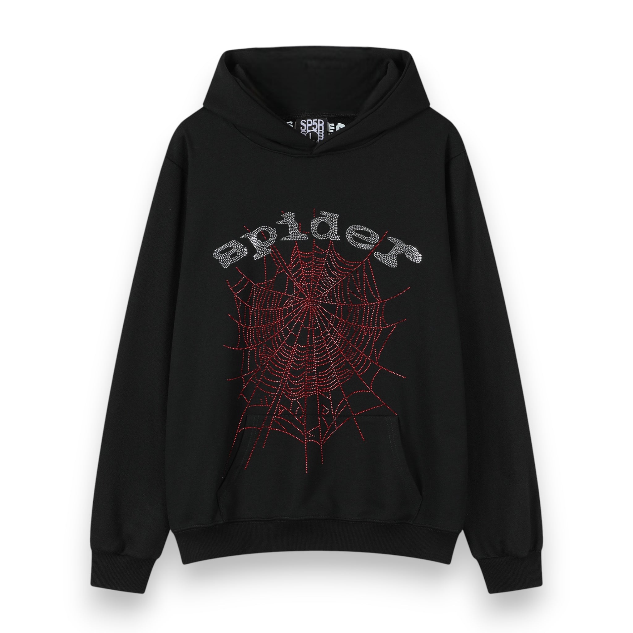 SP5DER RHINESTONE OG WEB HOODIE