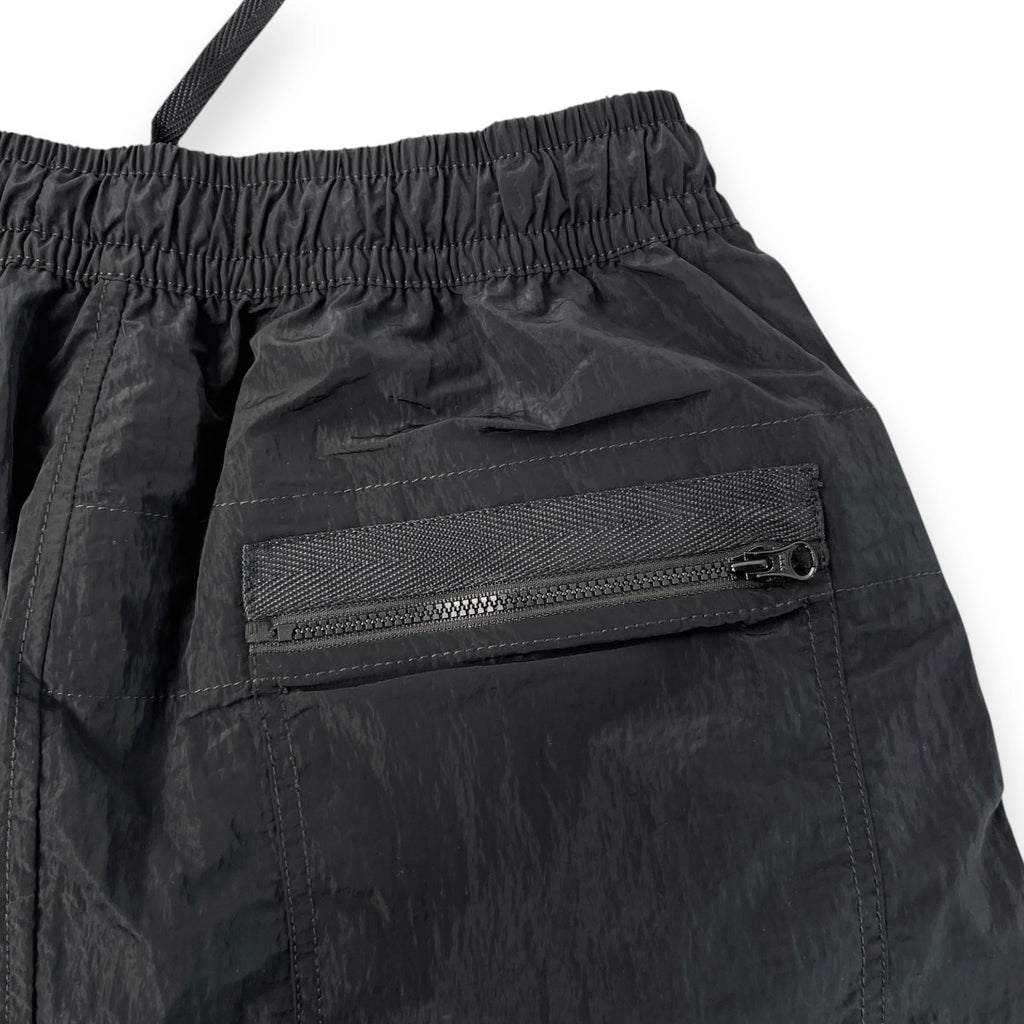 STONE ISLAND BLACK ELASTIC NYLON SHORTS