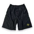 STONE ISLAND BLACK ELASTIC NYLON SHORTS