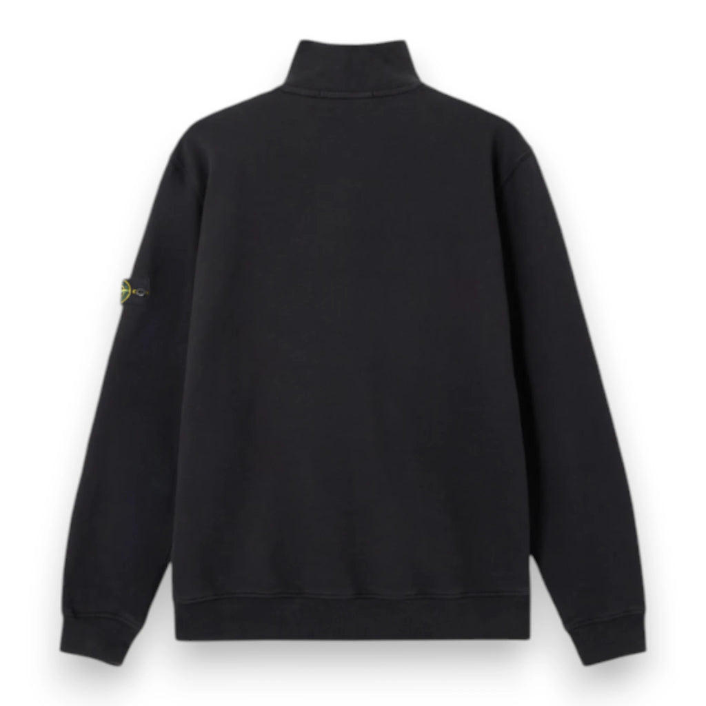STONE ISLAND REGULAR FIT HALF-ZIP SWEATSHIRT 'Black'