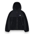 STUSSY SHERPA PANELED HOODED JACKET