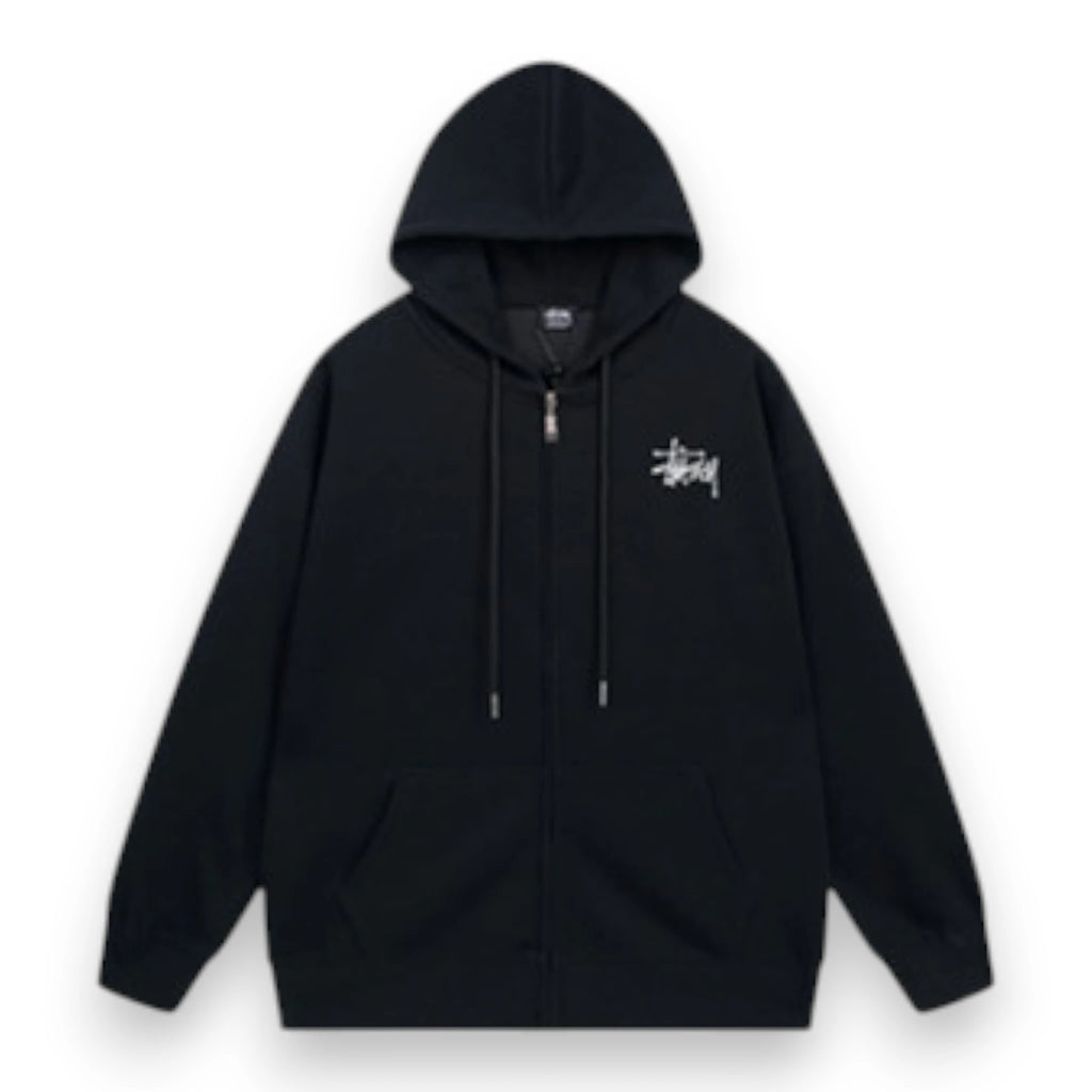 BASIC STUSSY ZIP HOODIE