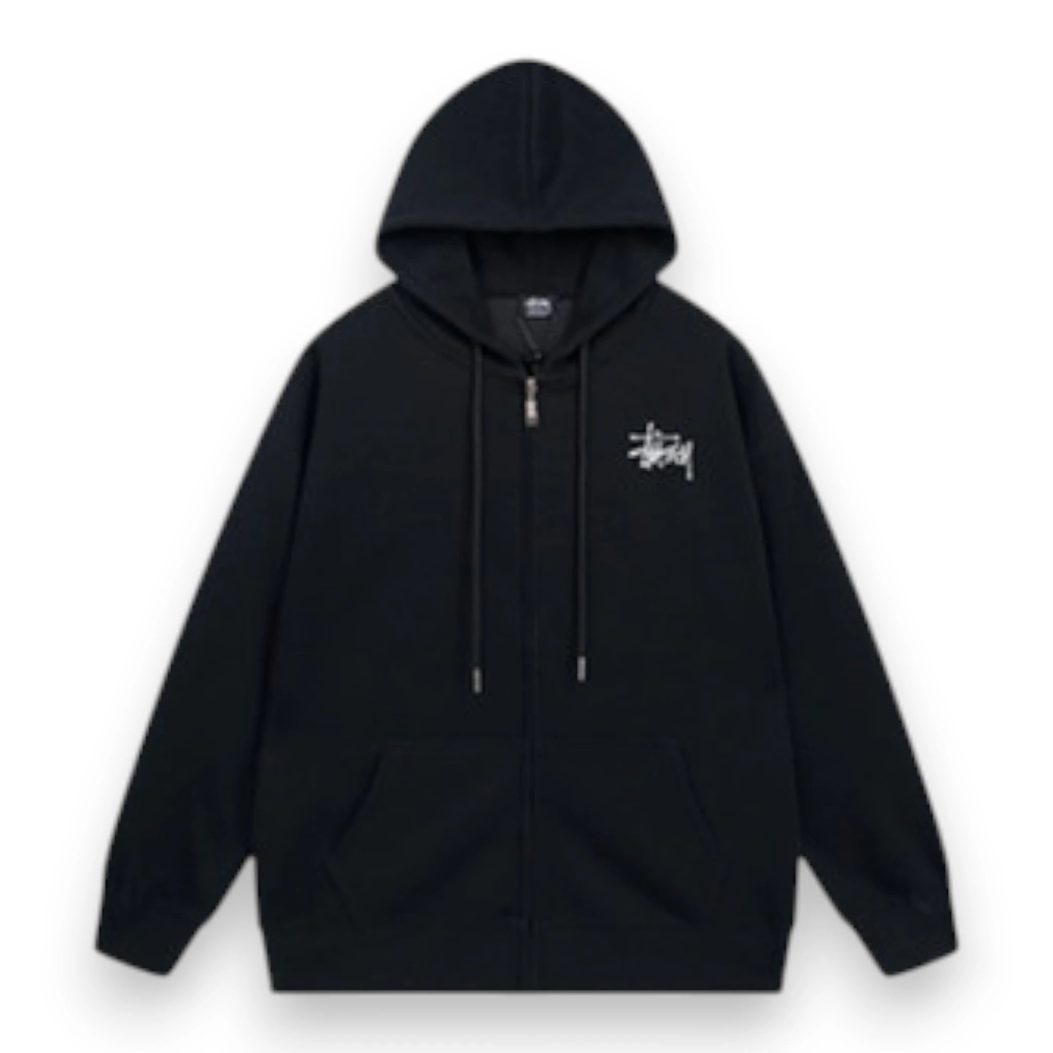BASIC STUSSY ZIP HOODIE