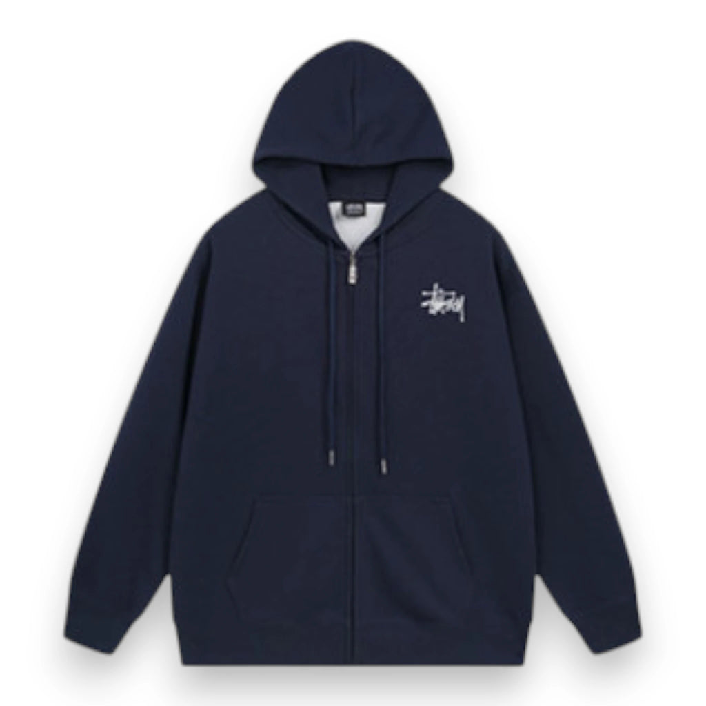 BASIC STUSSY ZIP HOODIE