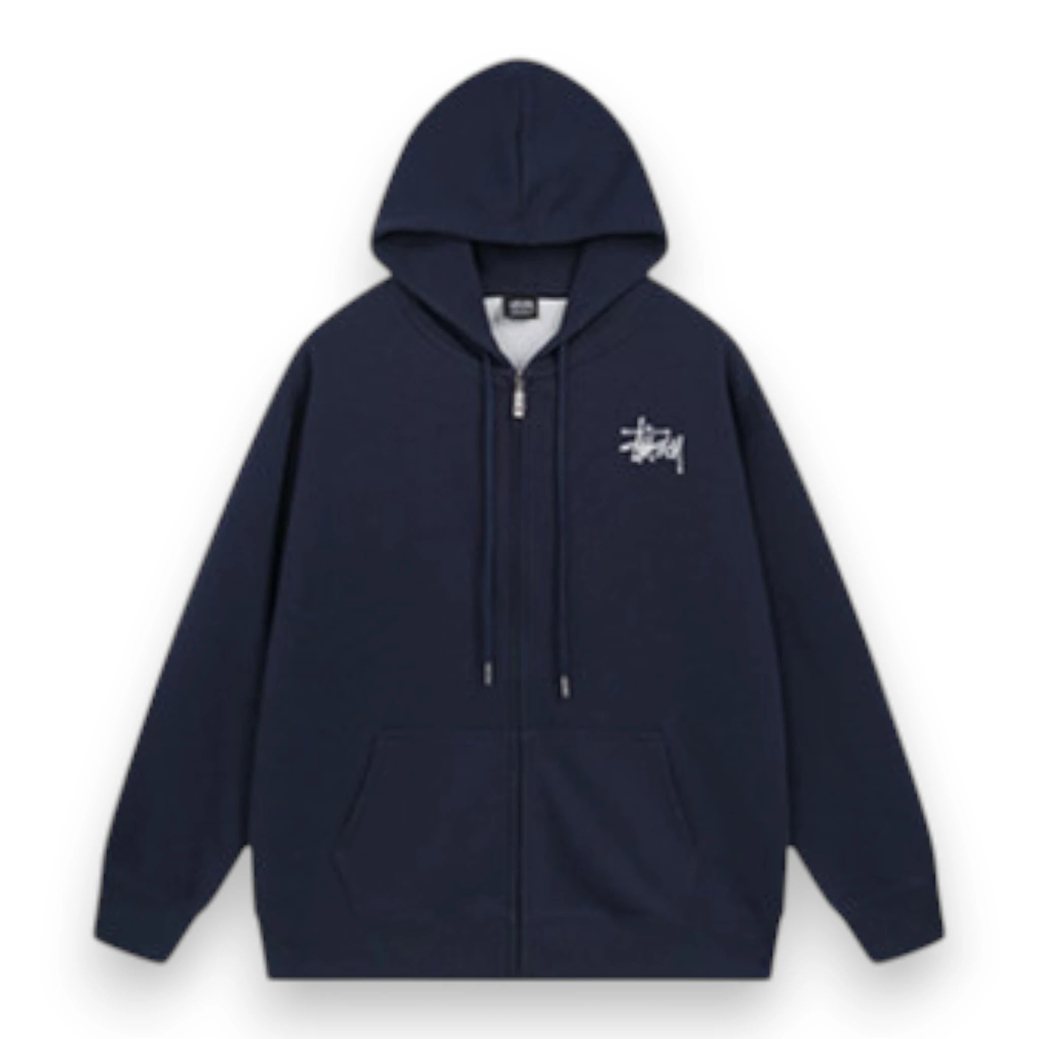 BASIC STUSSY ZIP HOODIE