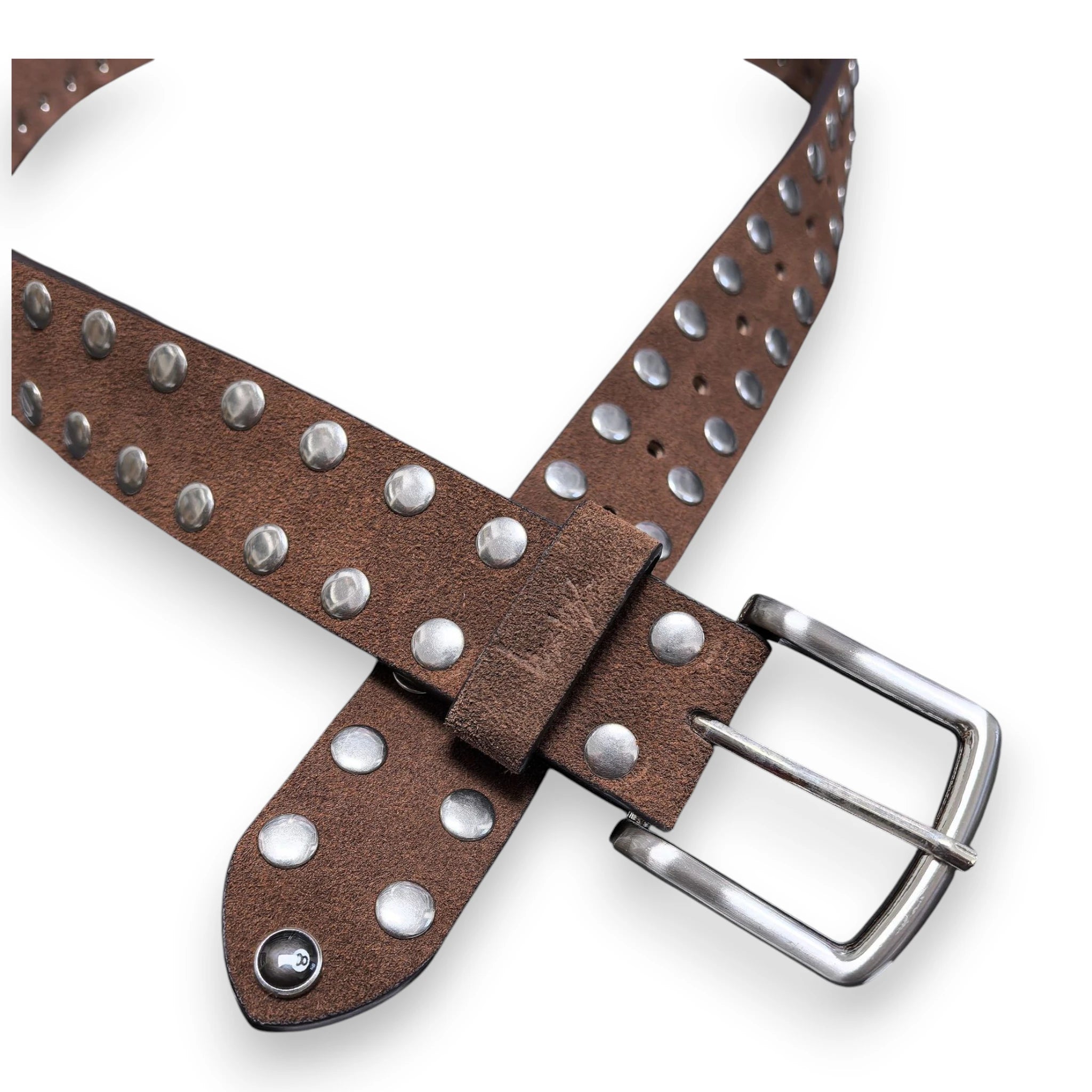 STUSSY 8 BALL STUDDED BELT
