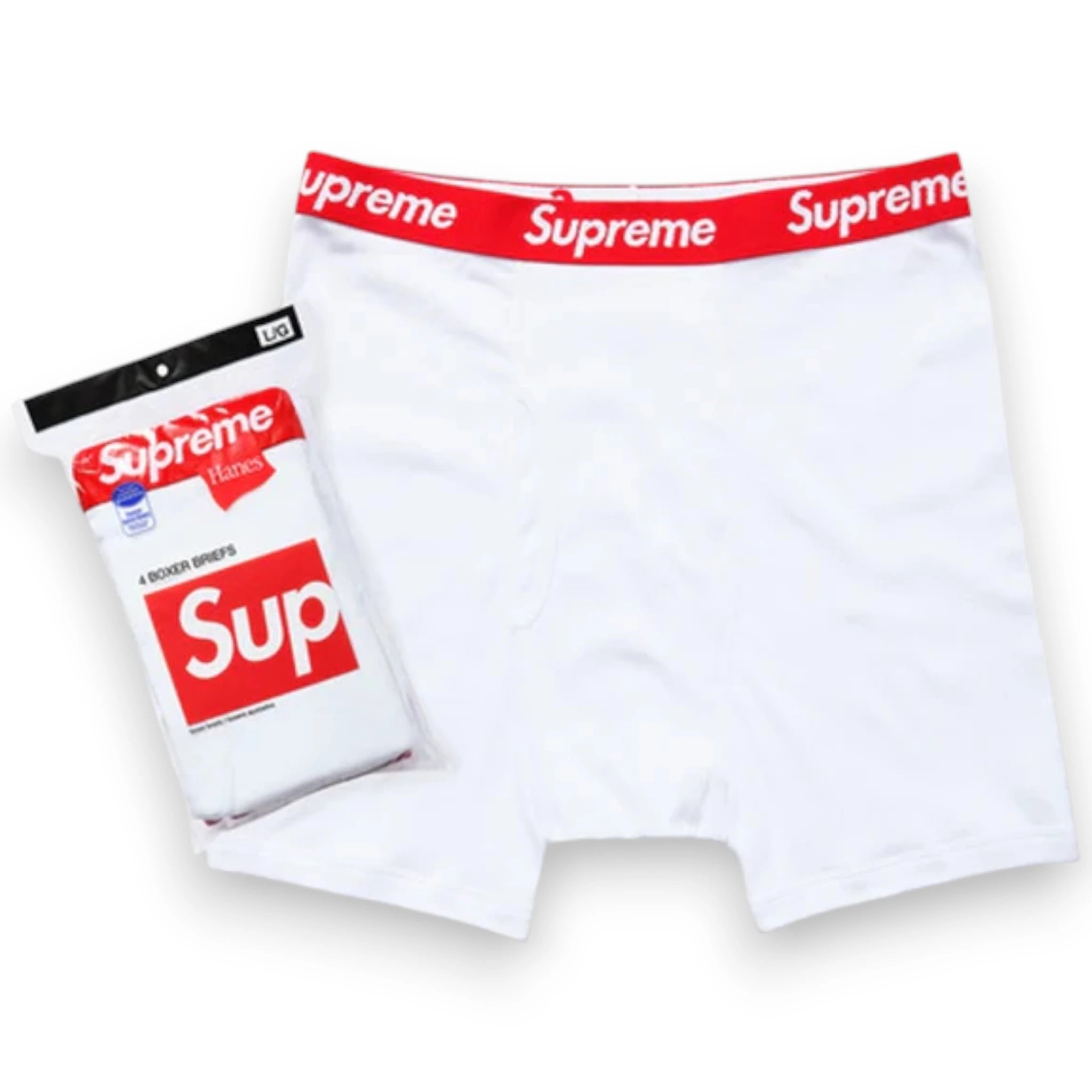 SUPREME HANES BOXER BRIEFS (4 PACK)