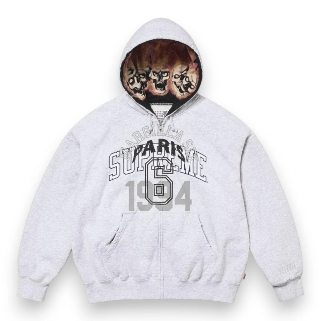 SUPREME MM6 MAISON MARGIELA ZIP UP HOODED SWEATSHIRT