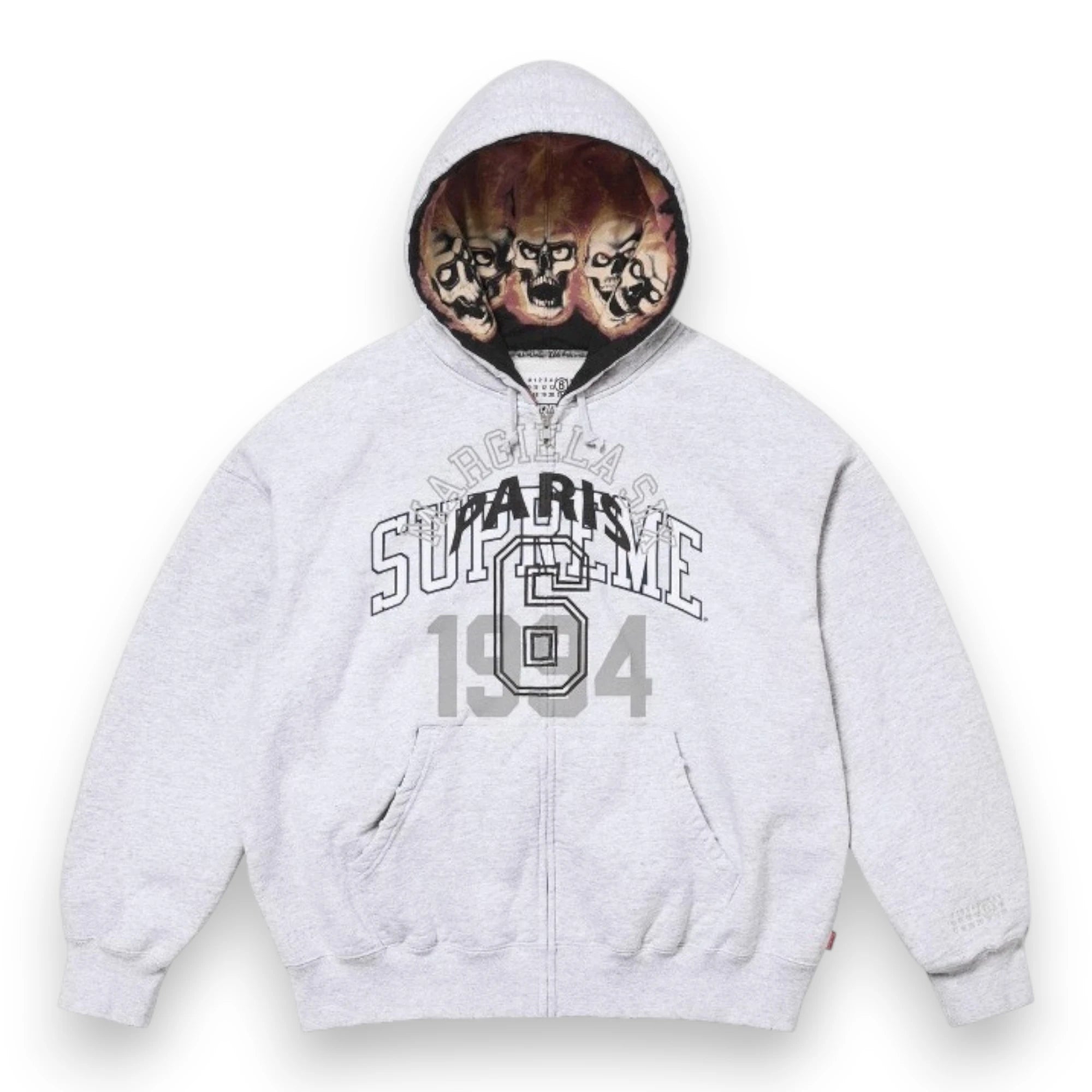 SUPREME MM6 MAISON MARGIELA ZIP UP HOODED SWEATSHIRT