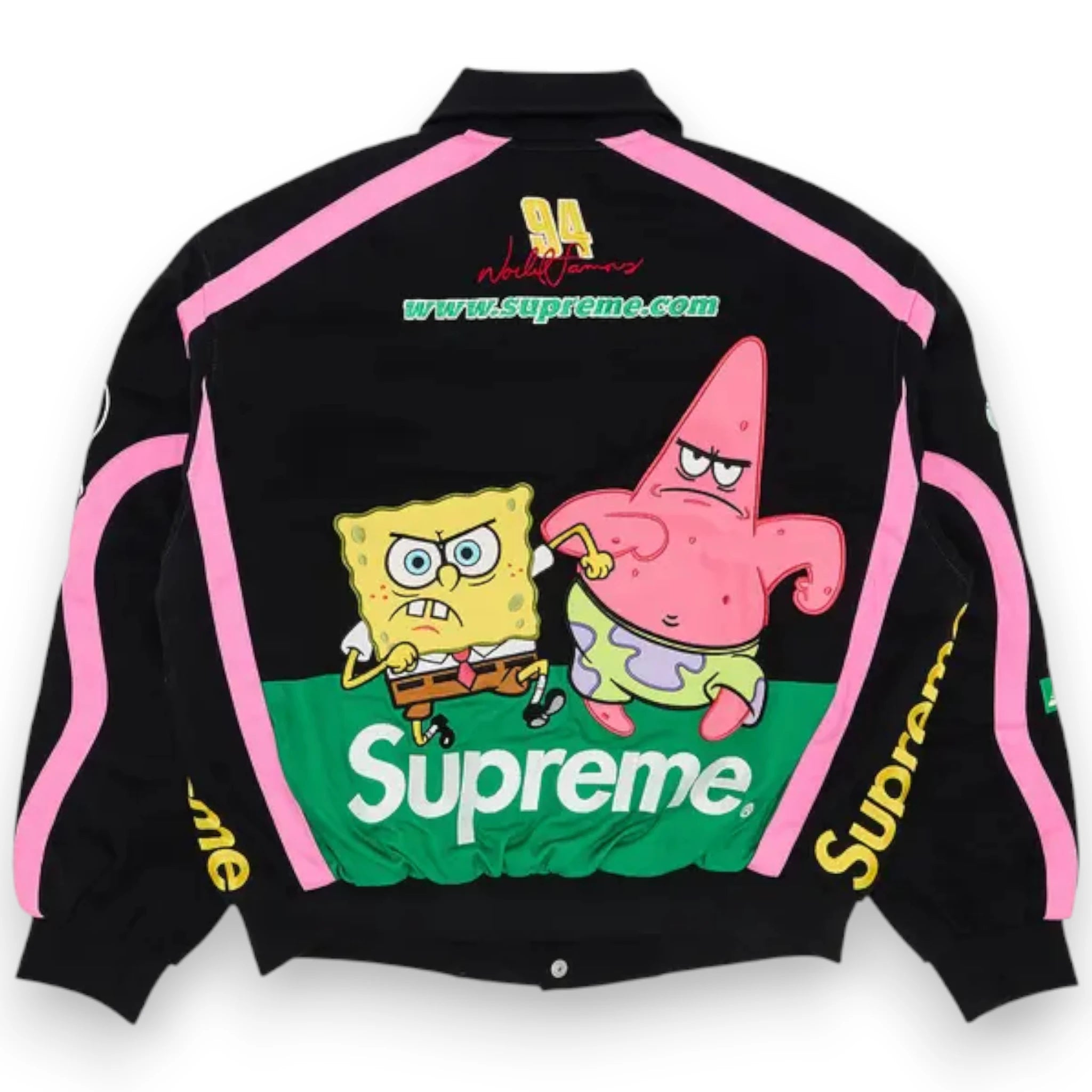 SUPREME SPONGEBOB SQUAREPANTS JEFF HAMILTON RACING JACKET