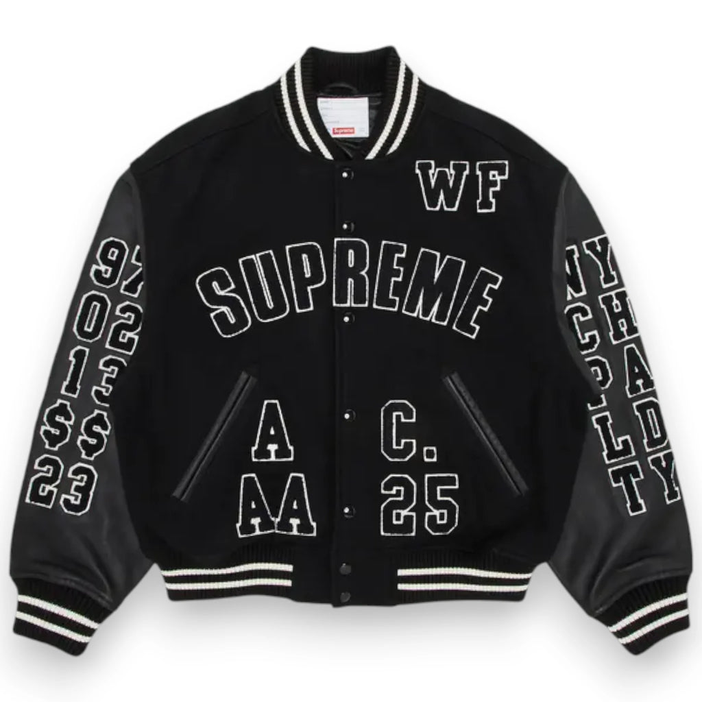 SUPREME PRAISES VARSITY JACKET