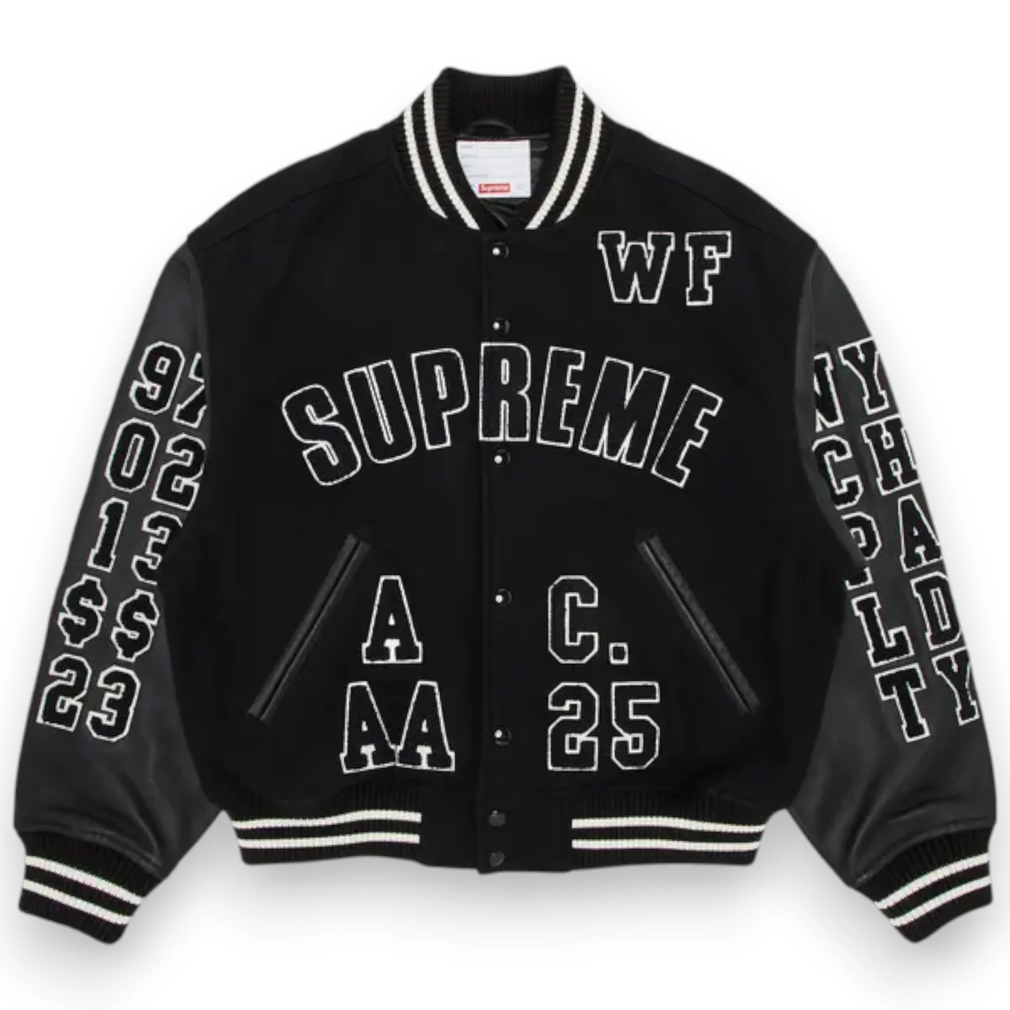 SUPREME PRAISES VARSITY JACKET