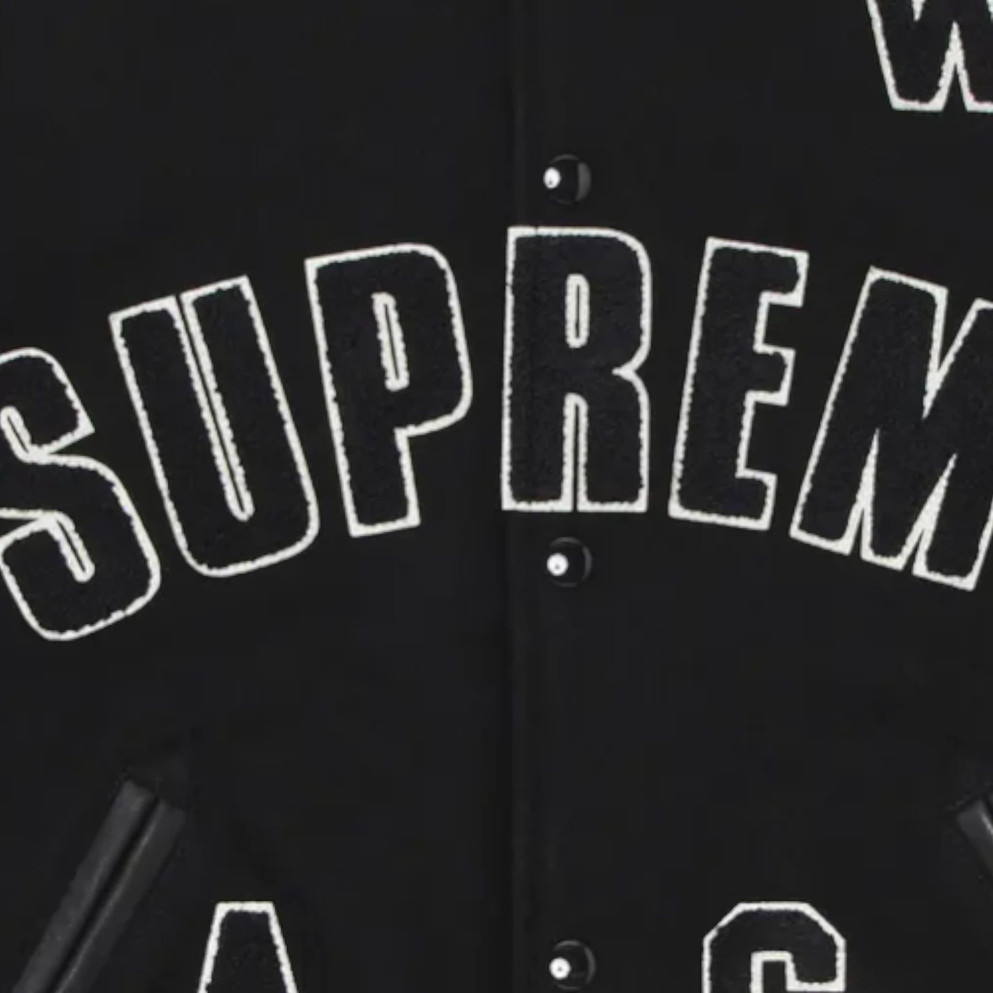 SUPREME PRAISES VARSITY JACKET