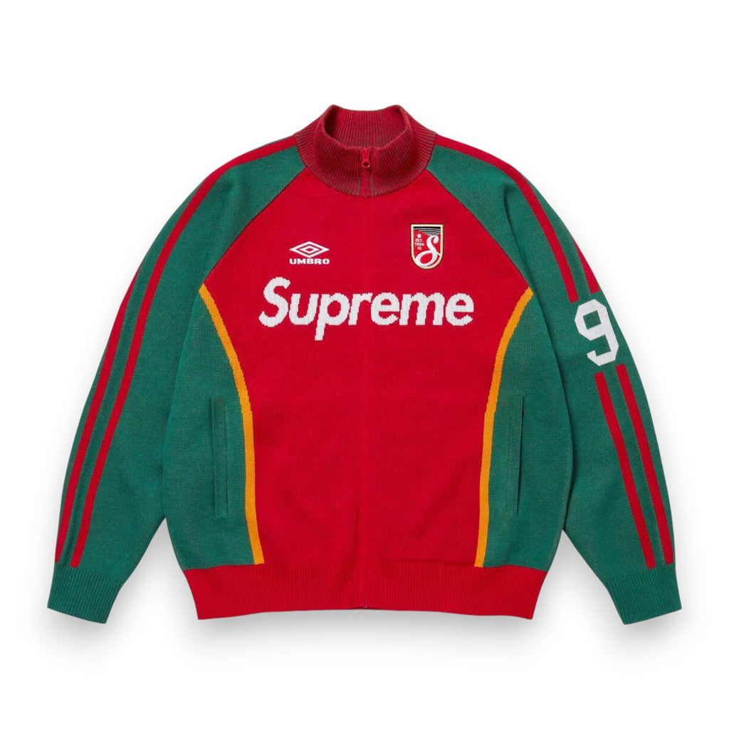 SUPREME x UMBRO ZIP UP SWEATER BLACK