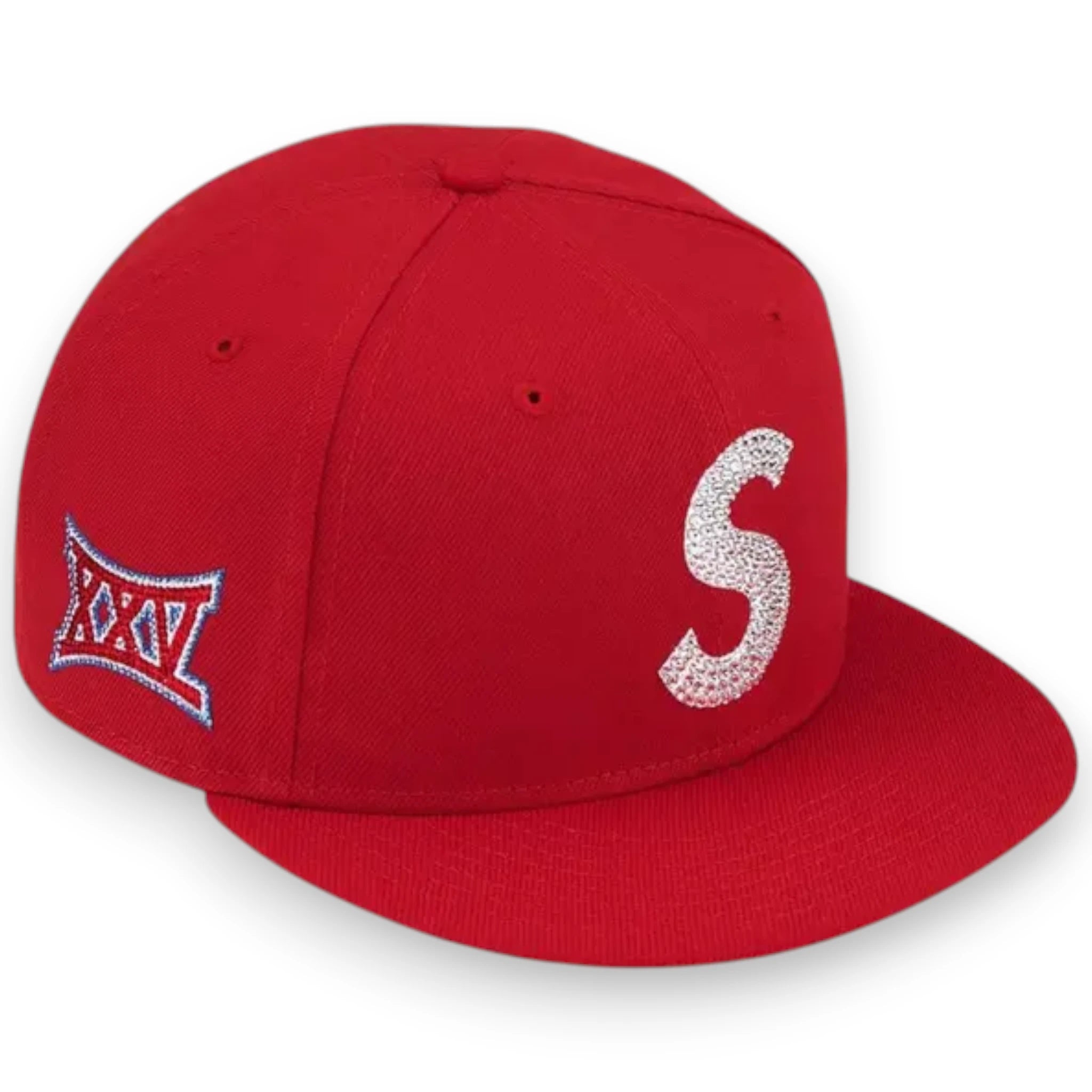 SUPREME SWAROVSKI S LOGO NEW ERA 'Red'