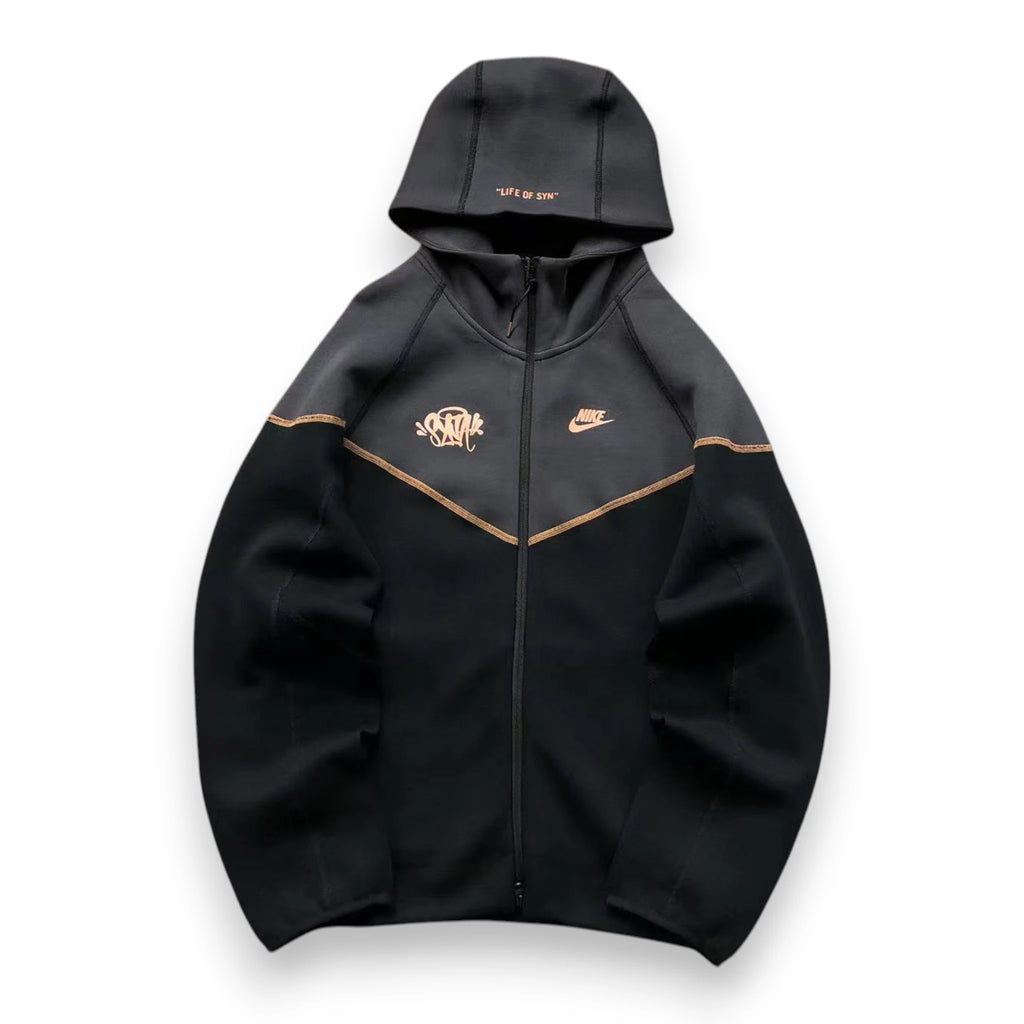 SYNAWORLD x NIKE TECH FLEECE TRACKSUIT 'Black / Bronze'