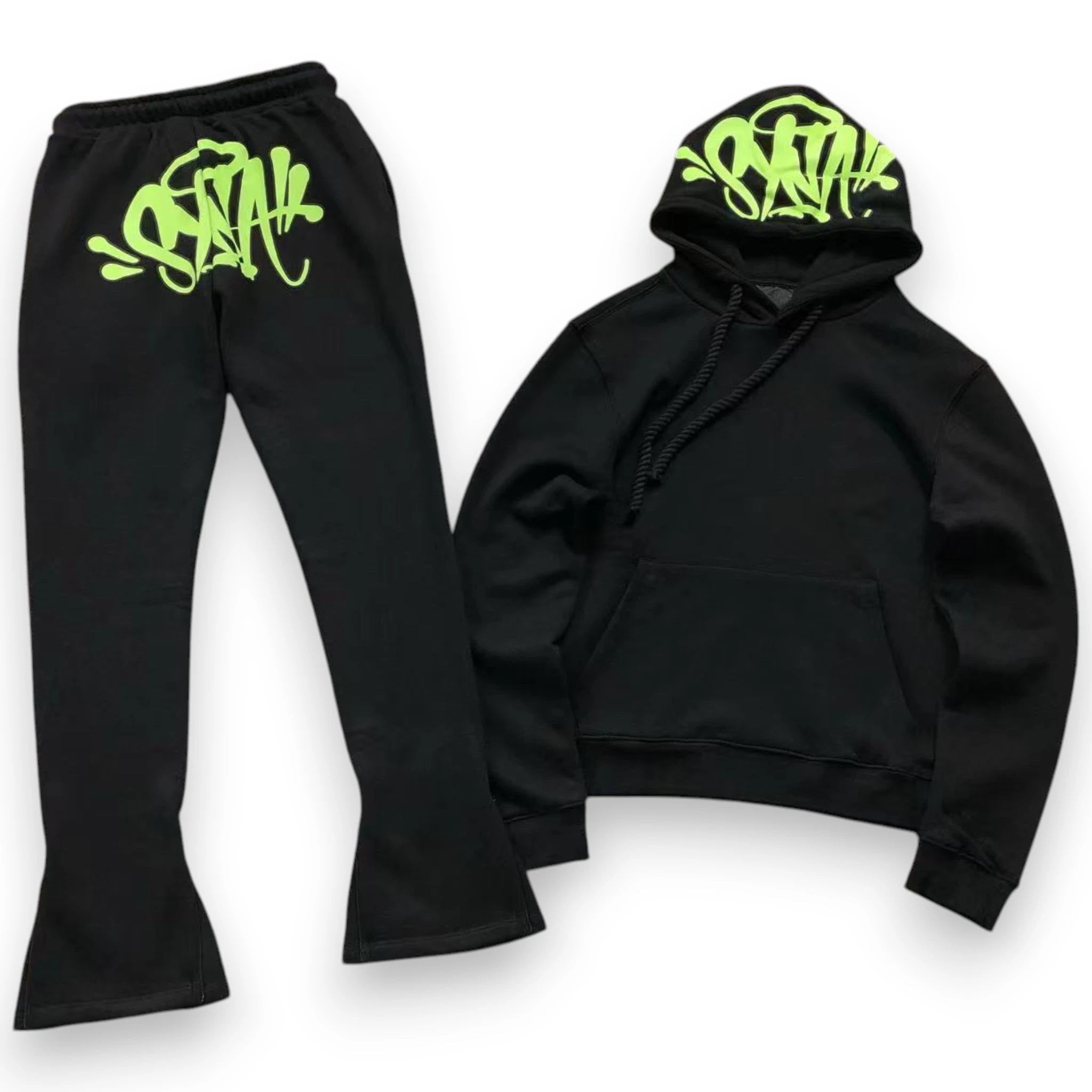 SYNA WORLD SYNA LOGO TRACKSUIT SET 'Black/Green' (SALE)