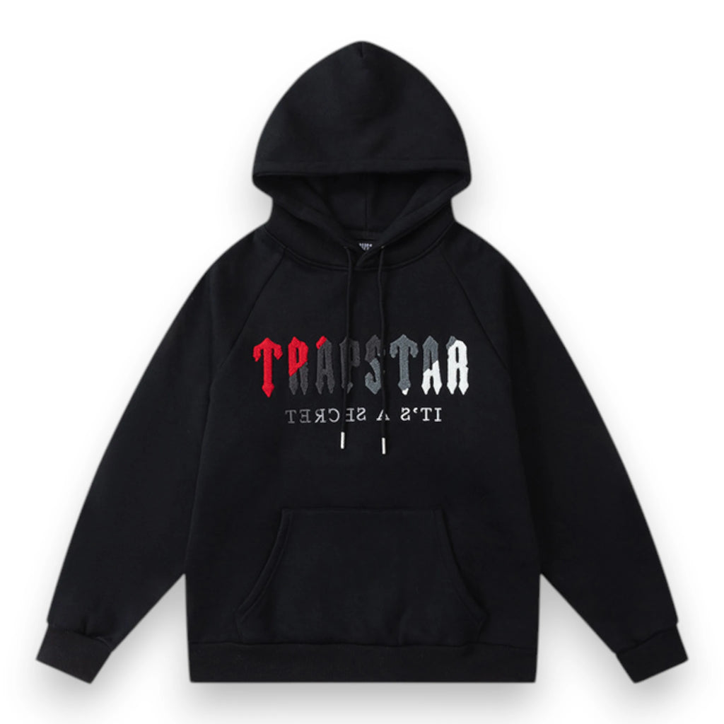 TRAPSTAR CHENILLE DECODED TRACKSUIT 'Black/Red'