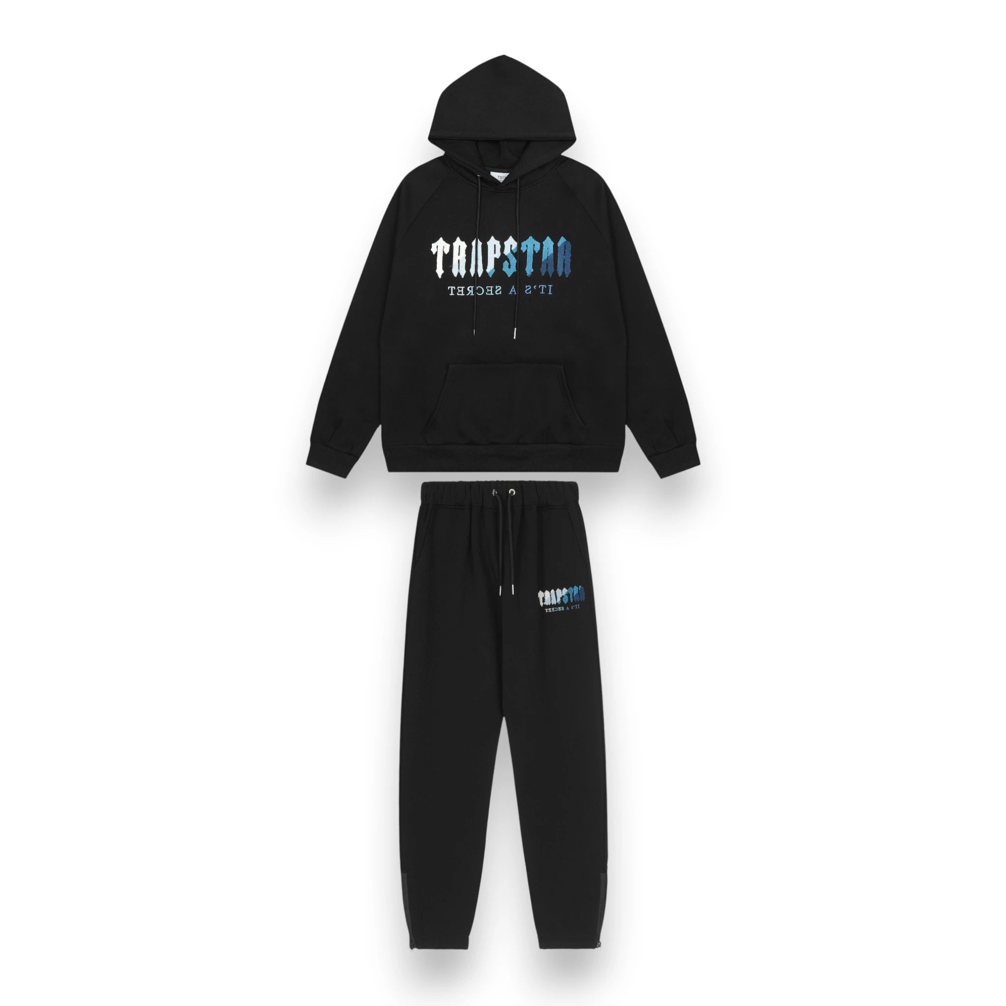 TRAPSTAR DECODED CHENILLE TRACKSUIT 'Black Ice'
