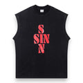VETEMENTS SIN SLEEVELESS T-SHIRT