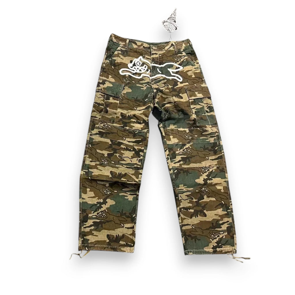 BBC ICECREAM CAMOUFLAGE LOGO TROUSERS