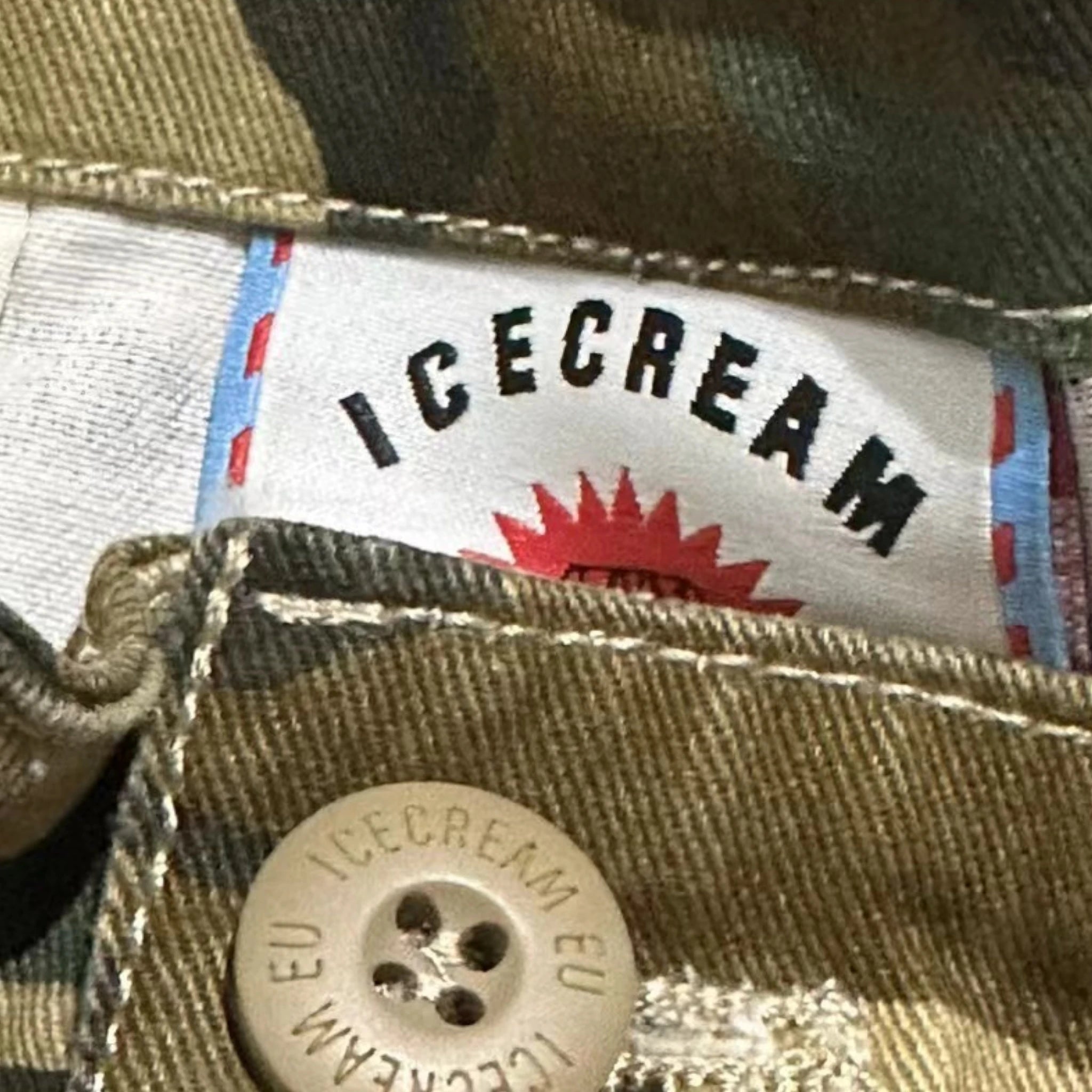 BBC ICECREAM CAMOUFLAGE LOGO TROUSERS