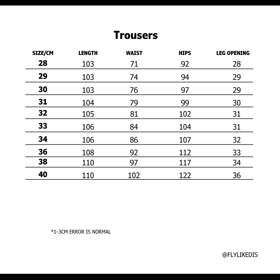Size chart for AMIRI WAXED STAGGERED LOGO SKINNY JEAN