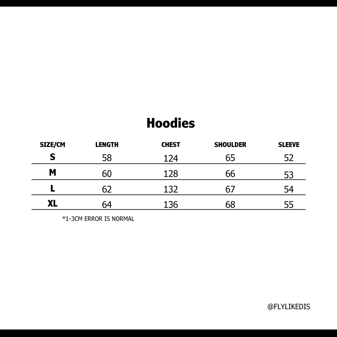 Size chart for BALENCIAGA BACK ZIP-UP HOODIE