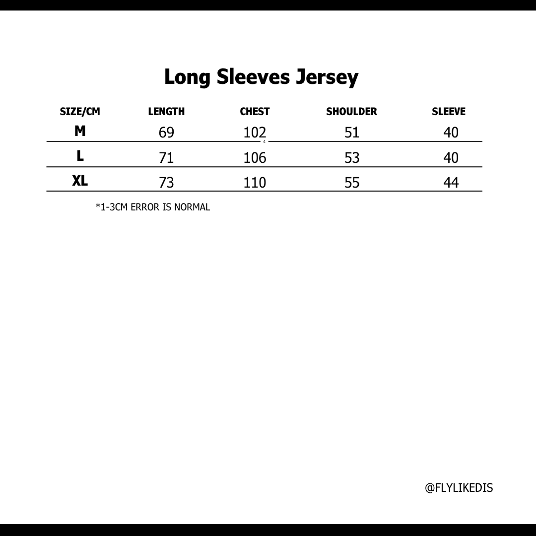 Size chart for CHROME HEARTS CH MATTY BOY CHOMPER JERSEY 'Red'