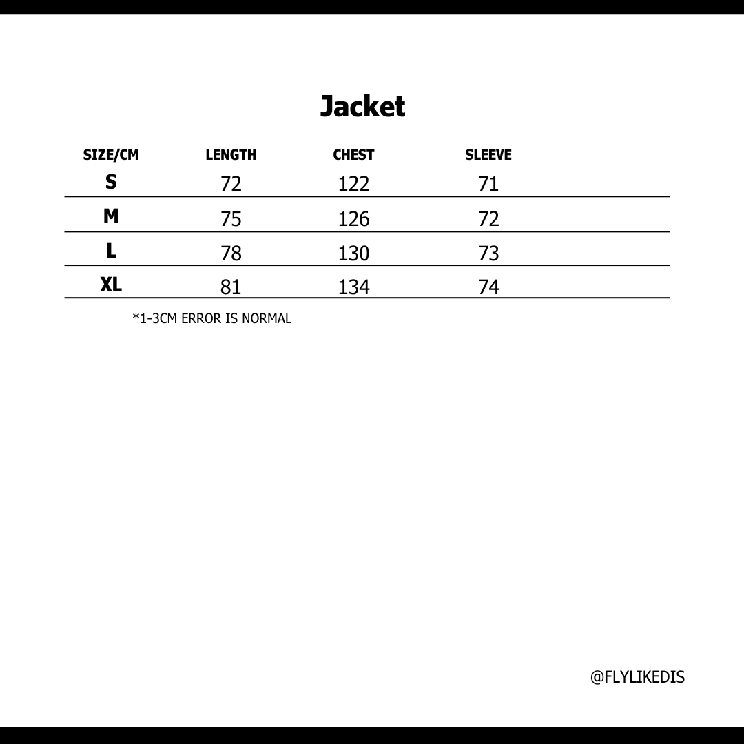 Size chart for GALLERY DEPT. PROPERTY OF HOODIE 'Vintage Navy'