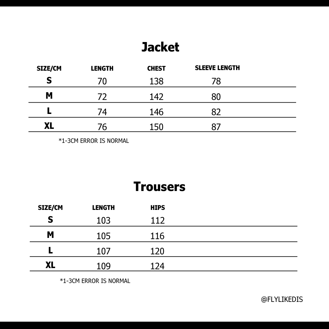 Size chart for NIKE x CORTEIZ NRG